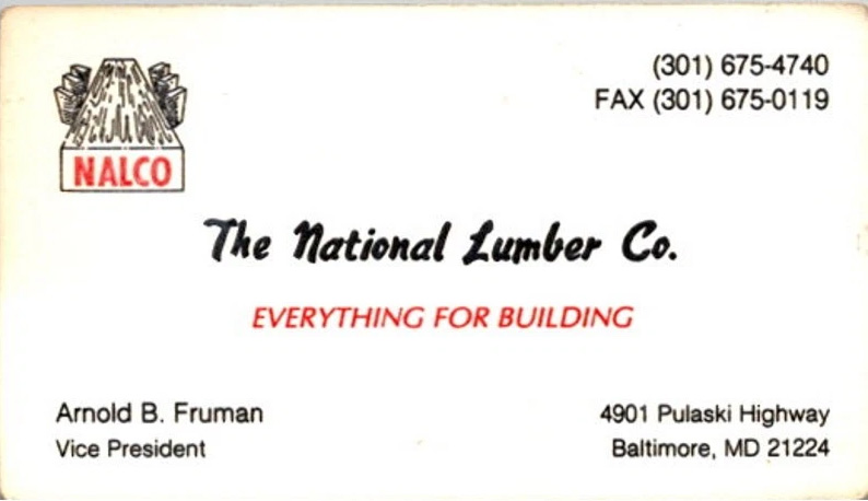 Arnold's Business Card